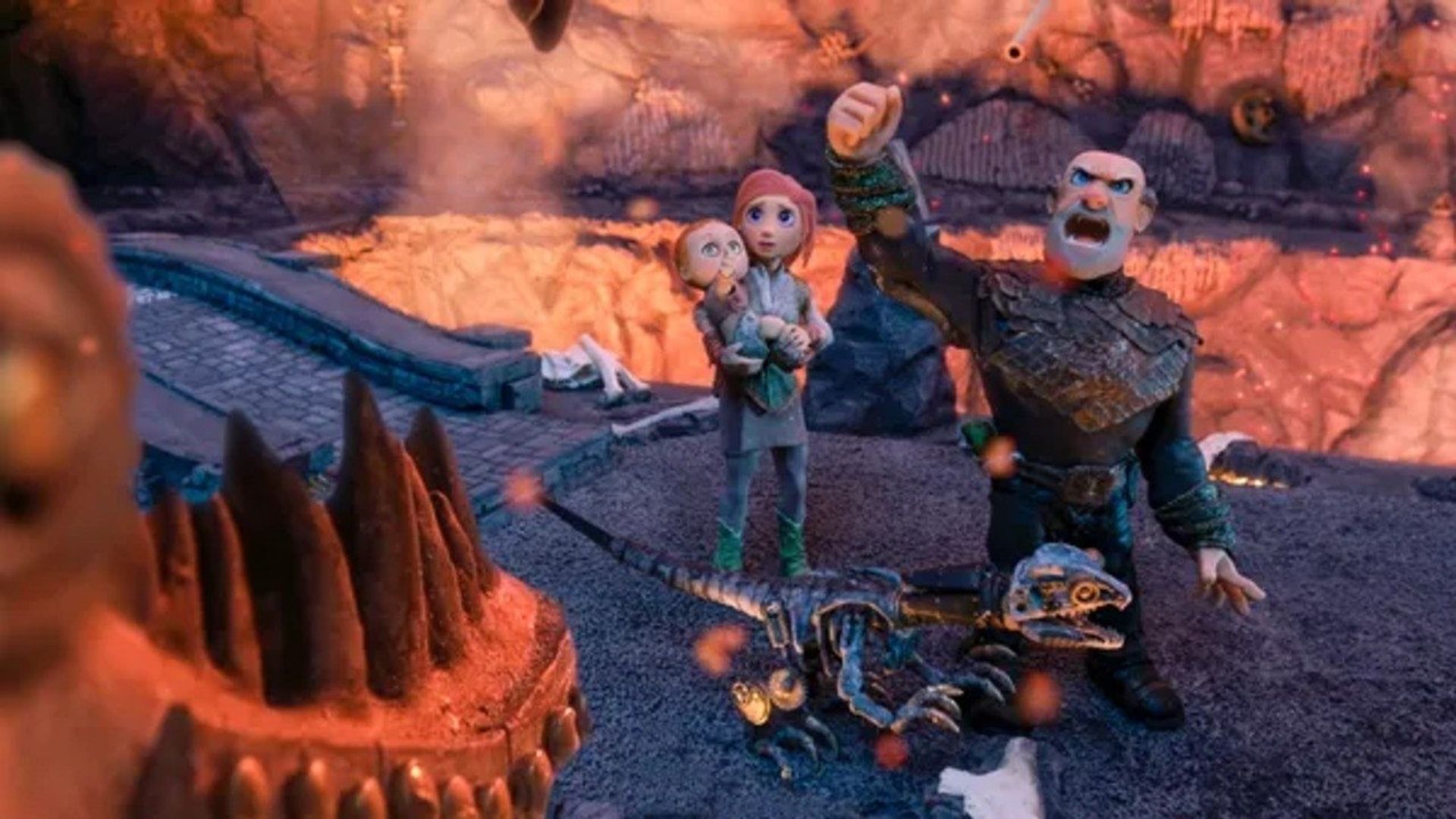 Saurus City background