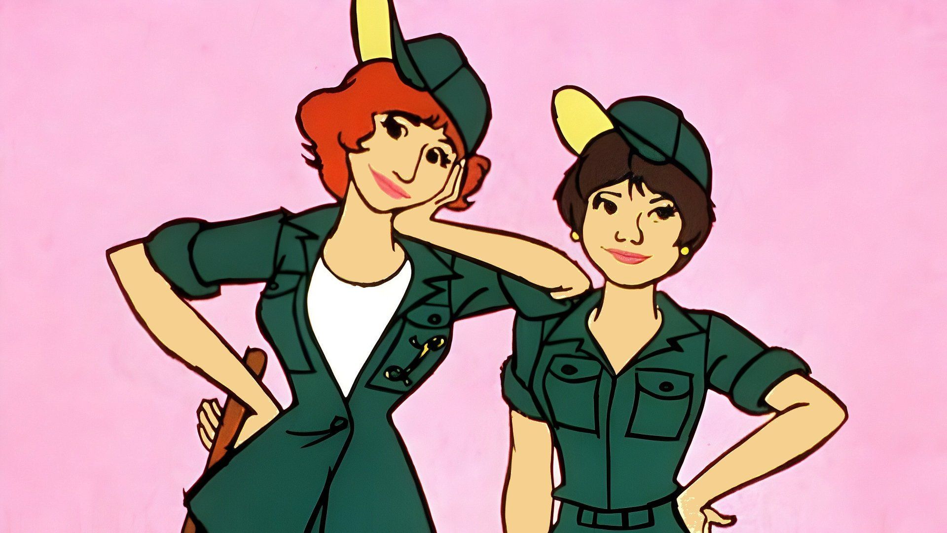 Laverne & Shirley in the Army background