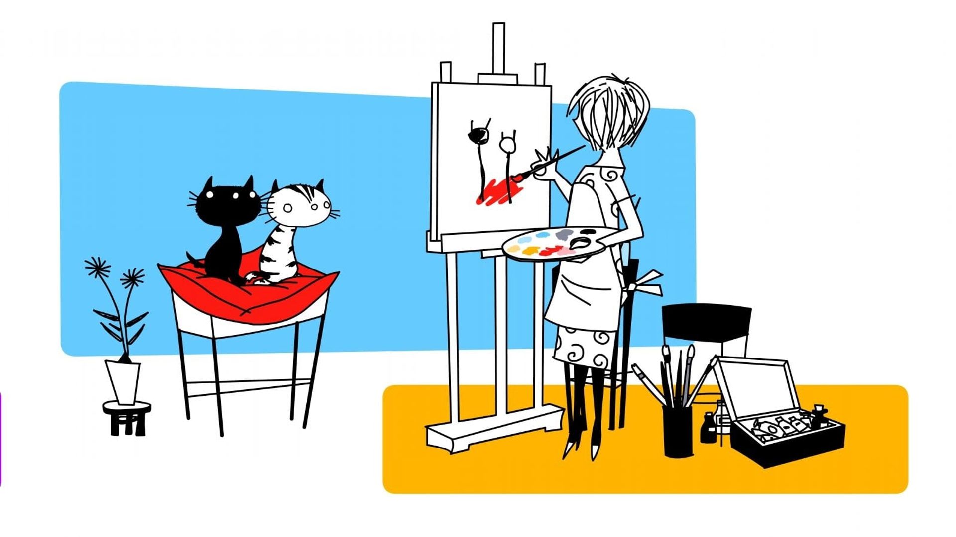 De avonturen van Pim & Pom background