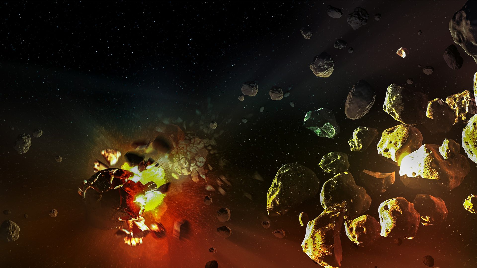 Cosmic Collisions background