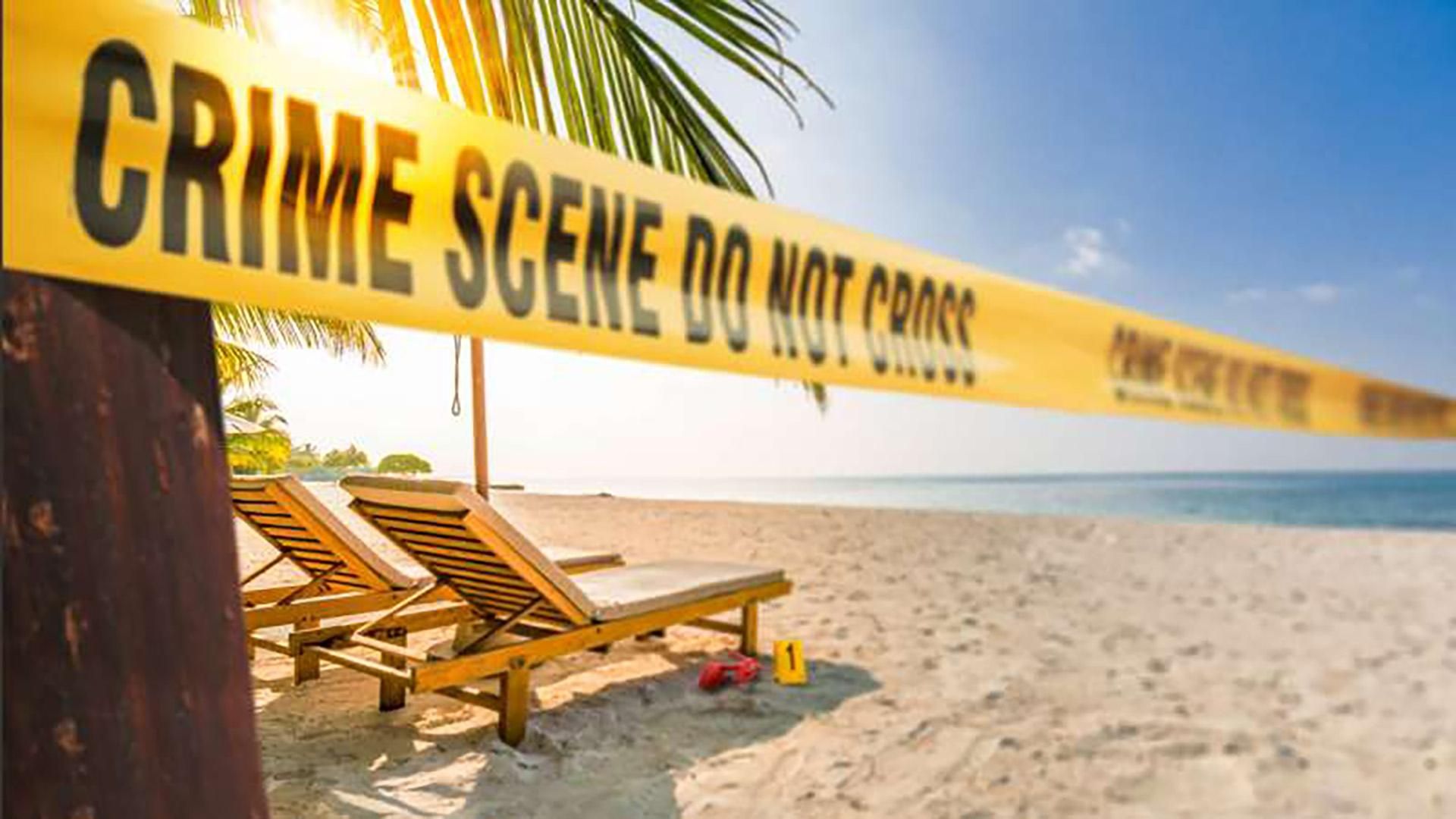 Death on the Beach background