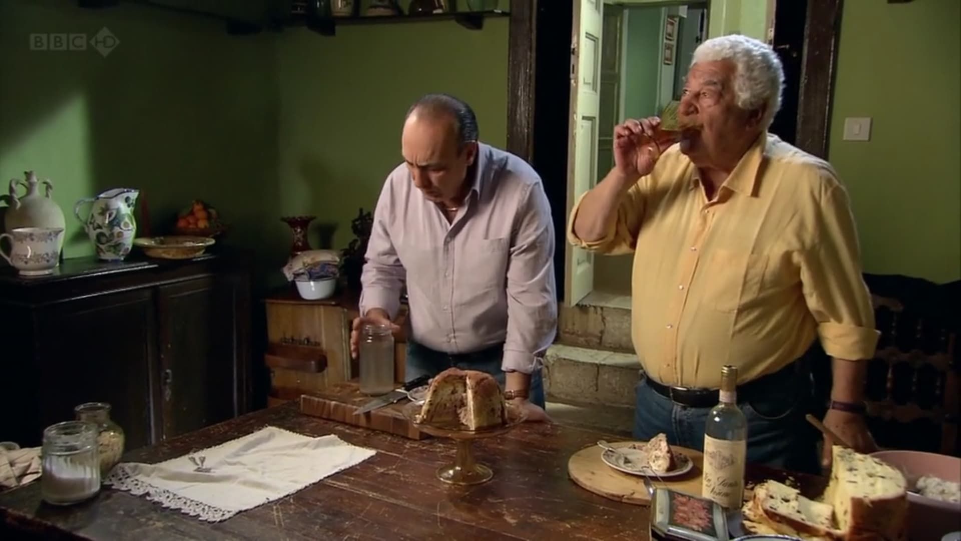 Two Greedy Italians background