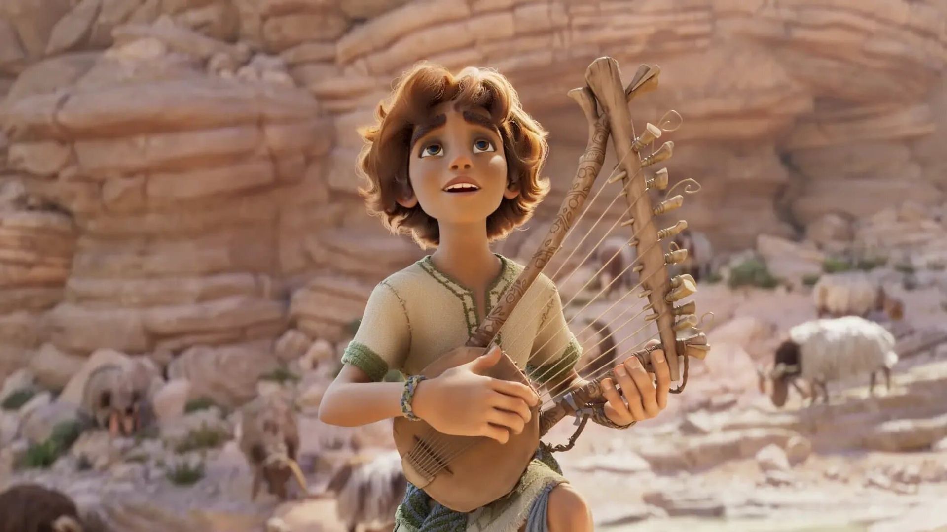 Young David background