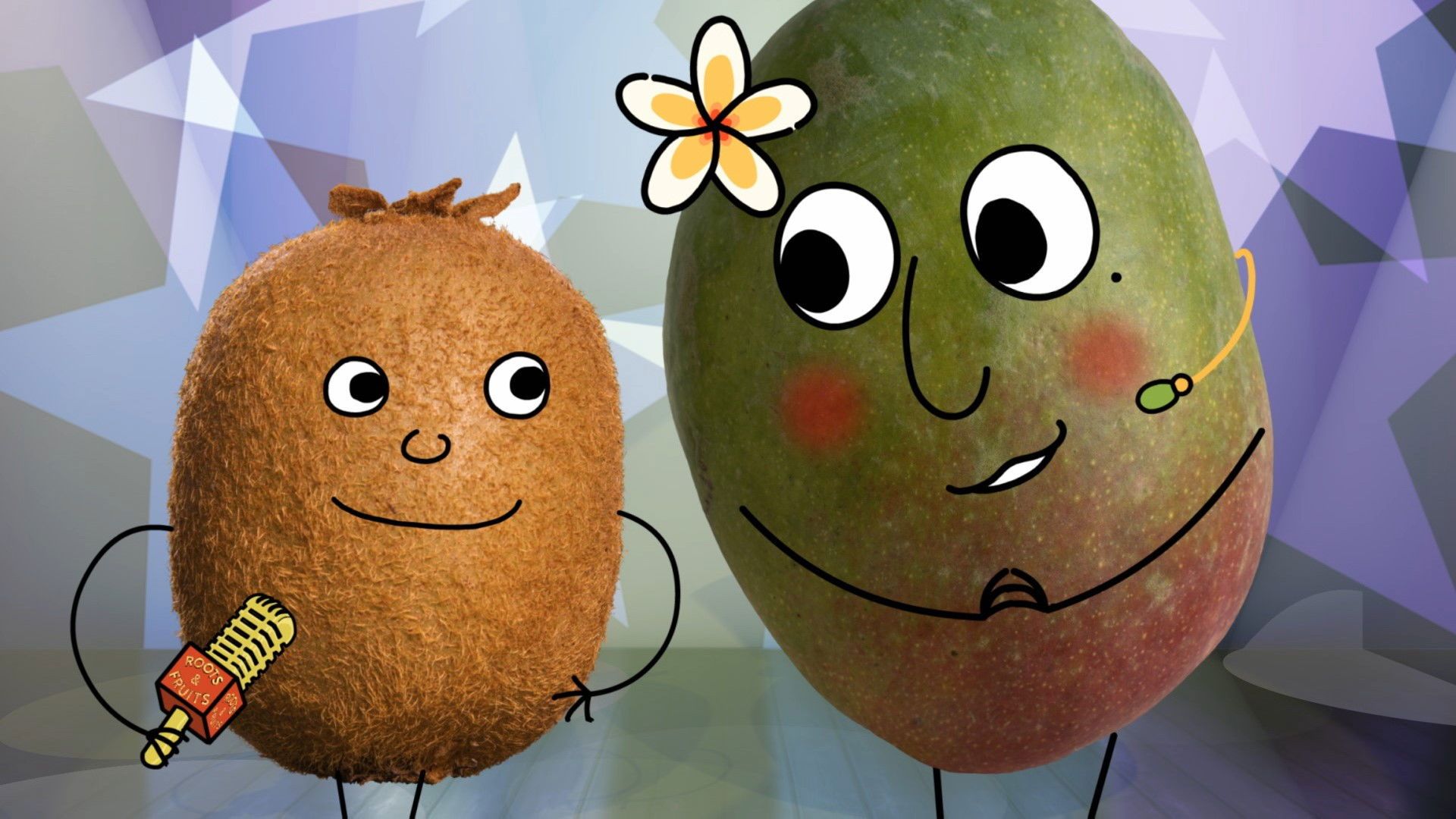 Roots & Fruits background