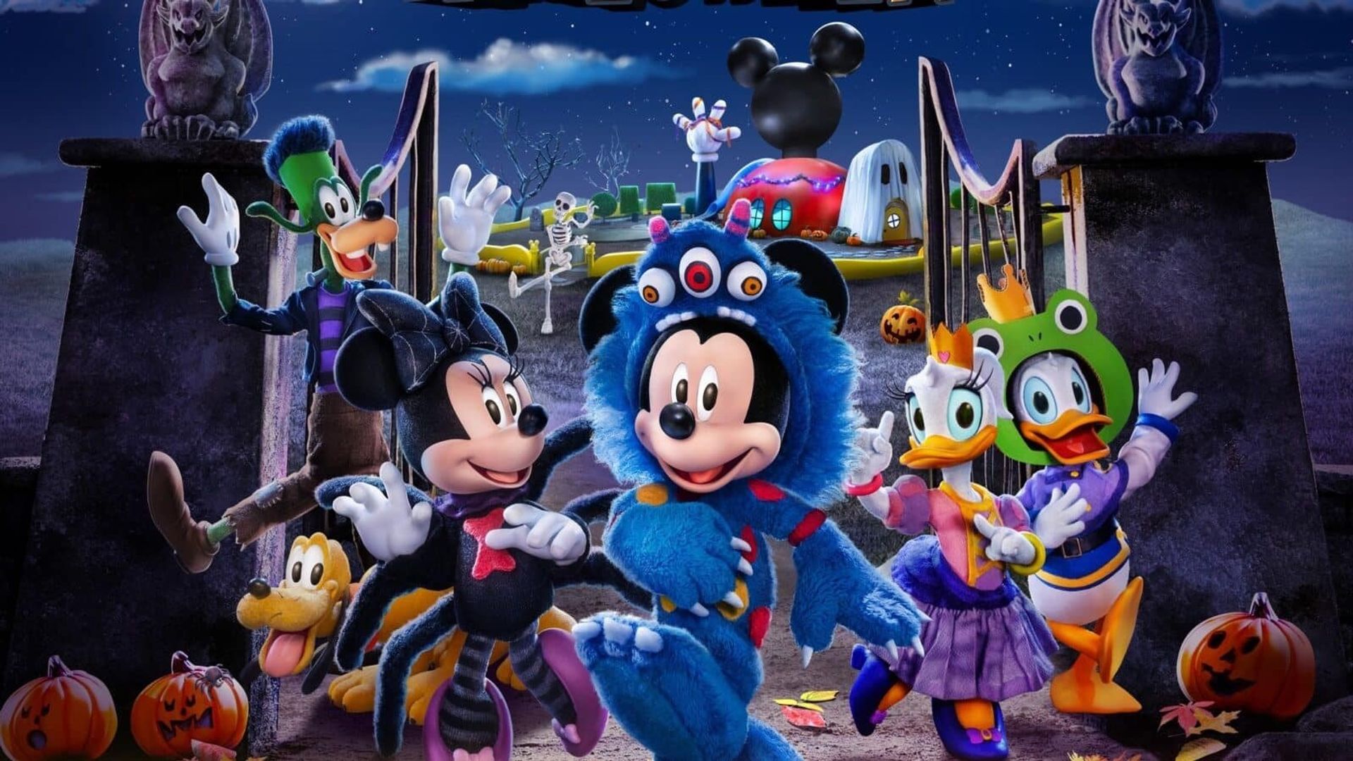 Mickey & Minnie's Holiday Songs: Halloween background