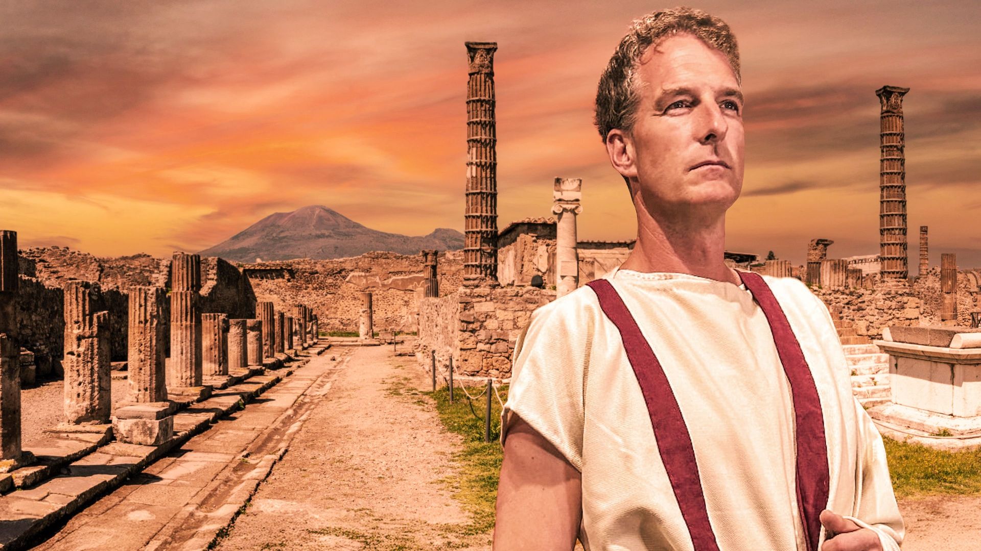 Pompeii: Life in the City with Dan Snow background
