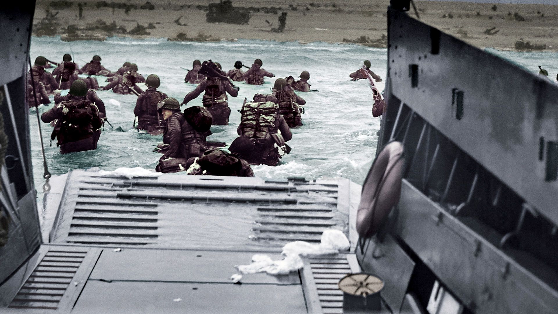 D-Day in HD background