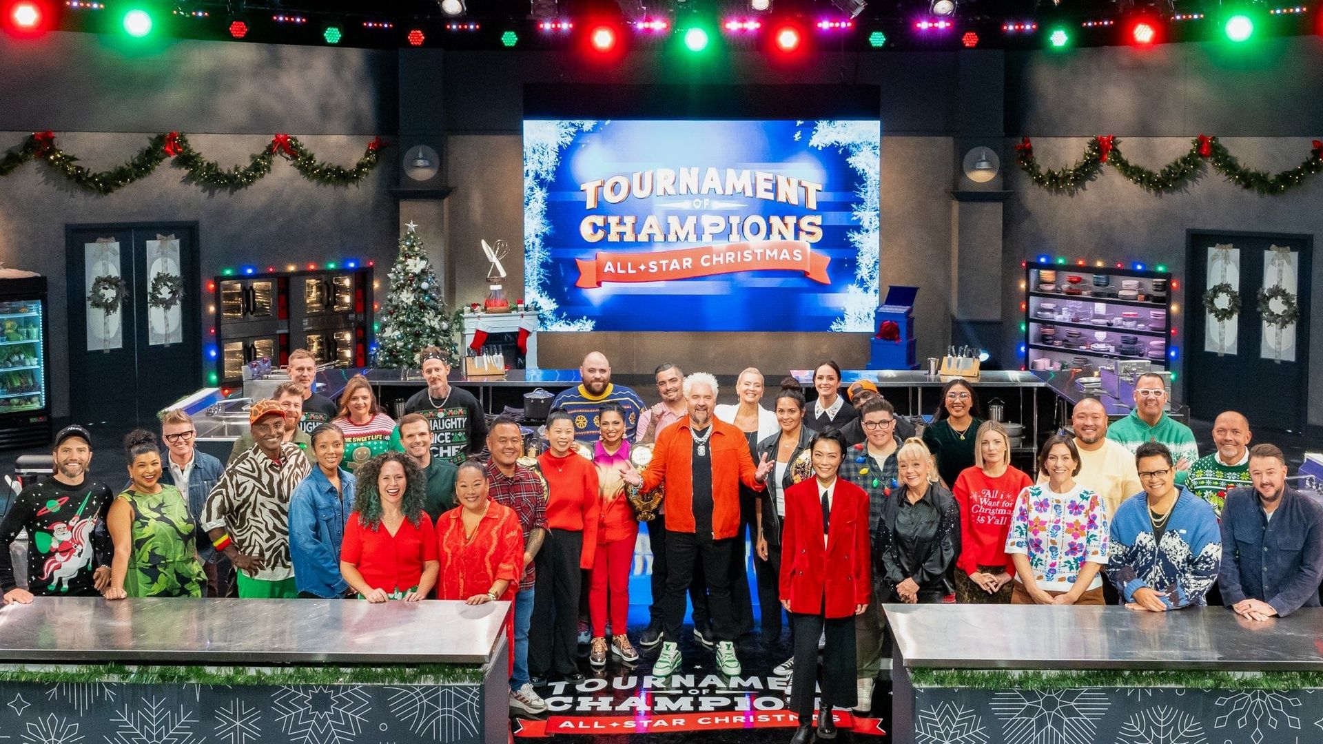 Tournament of Champions: All-Star Christmas background