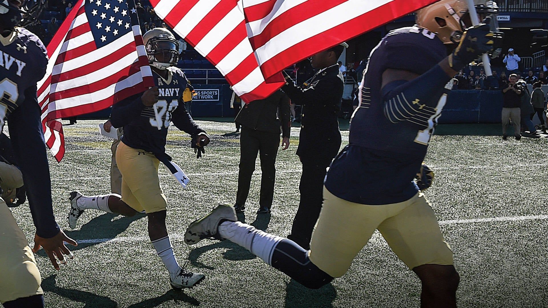 A Season with Notre Dame Football background
