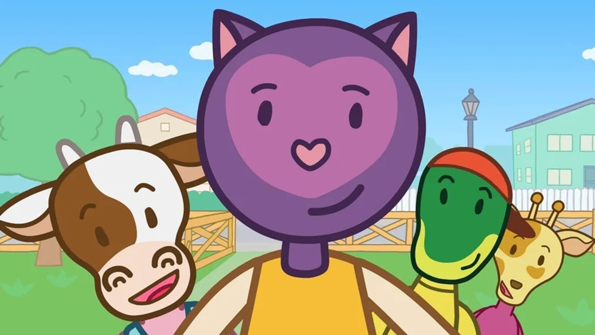 Misha the Purple Cat background