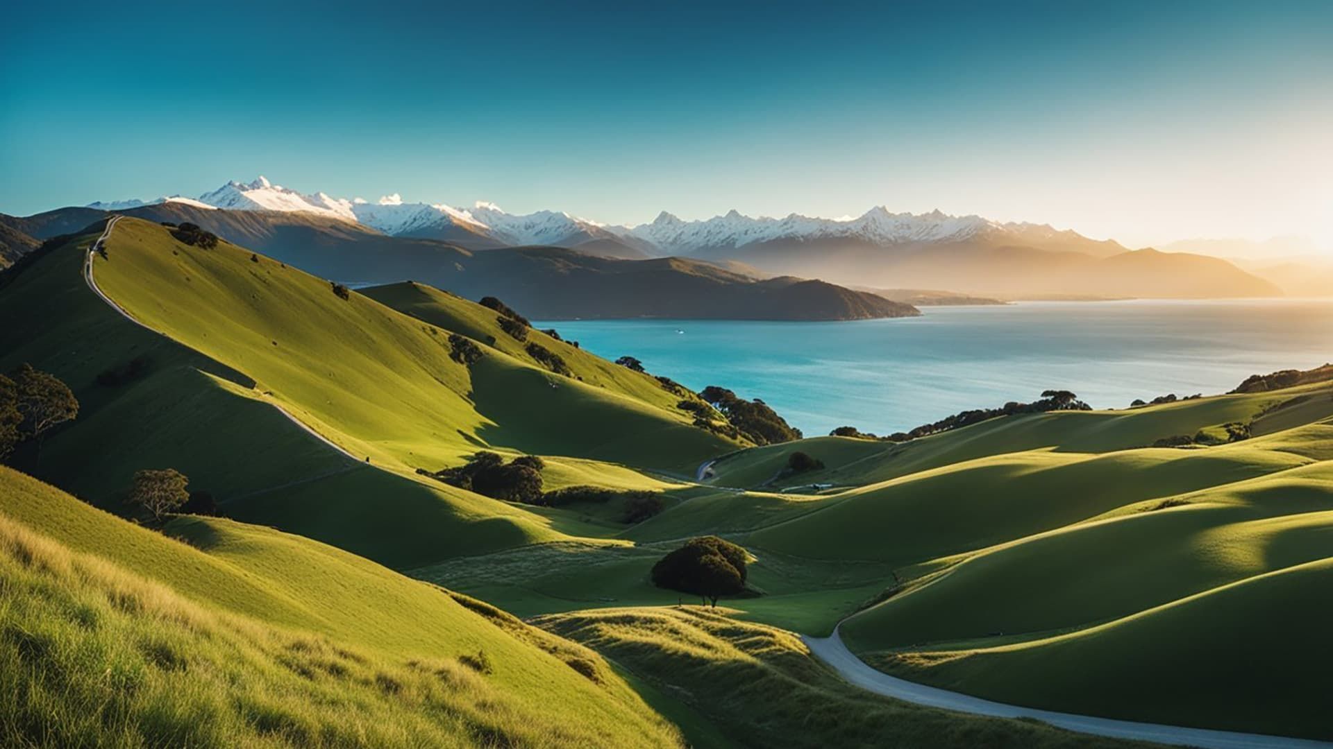 New Zealand: Earth's Mythical Islands background