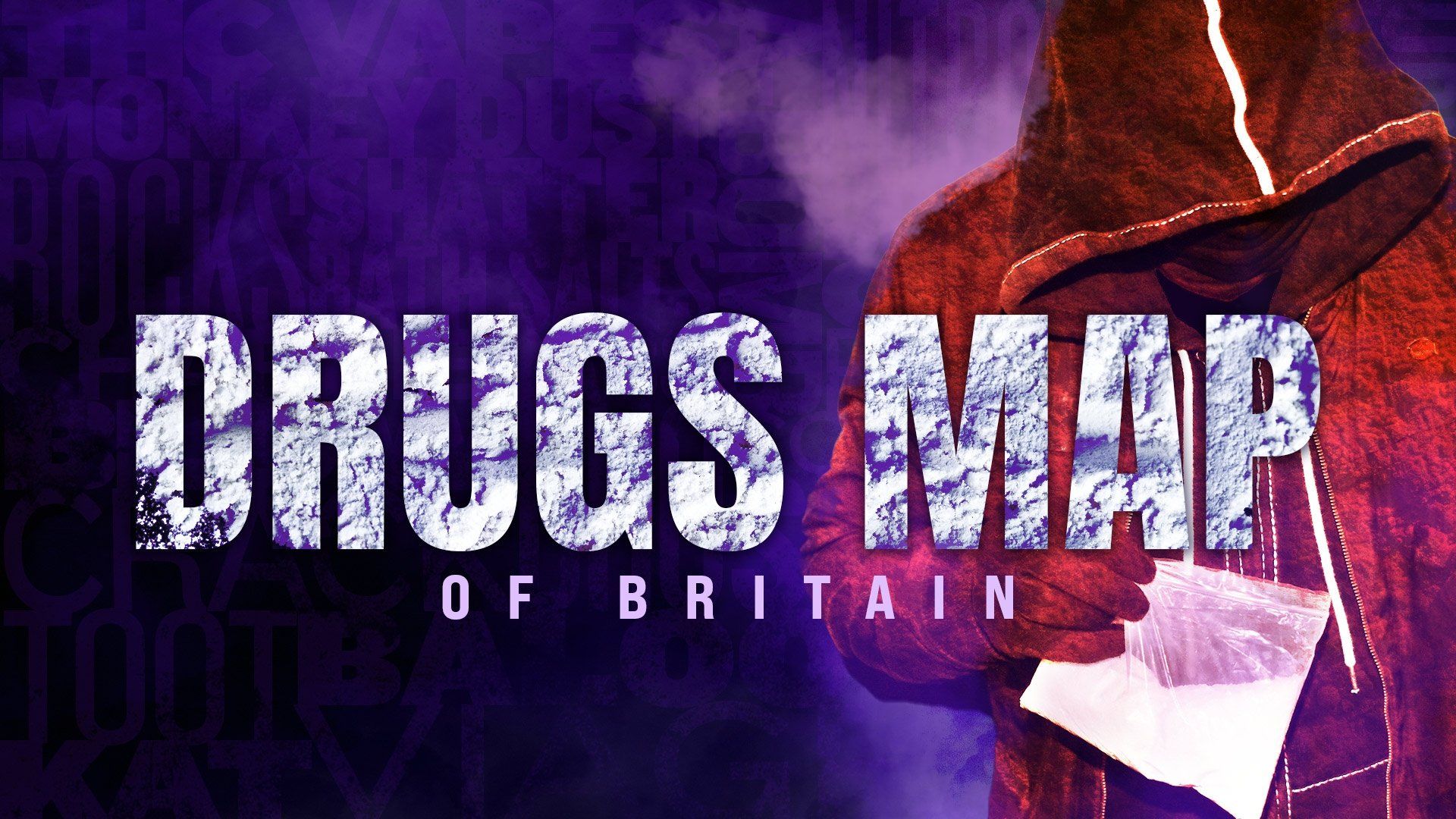 Drugs Map of Britain background