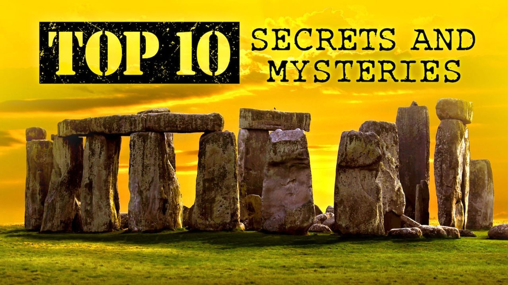 Top 10 Secrets and Mysteries background