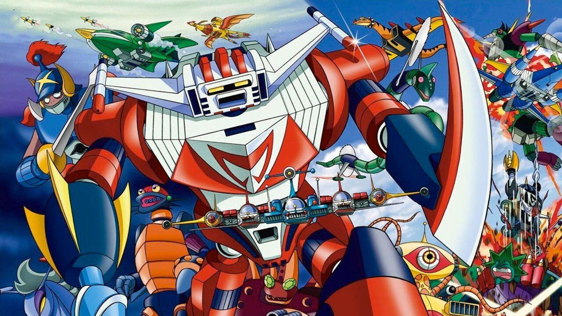 Chojin Sentai Barattack background