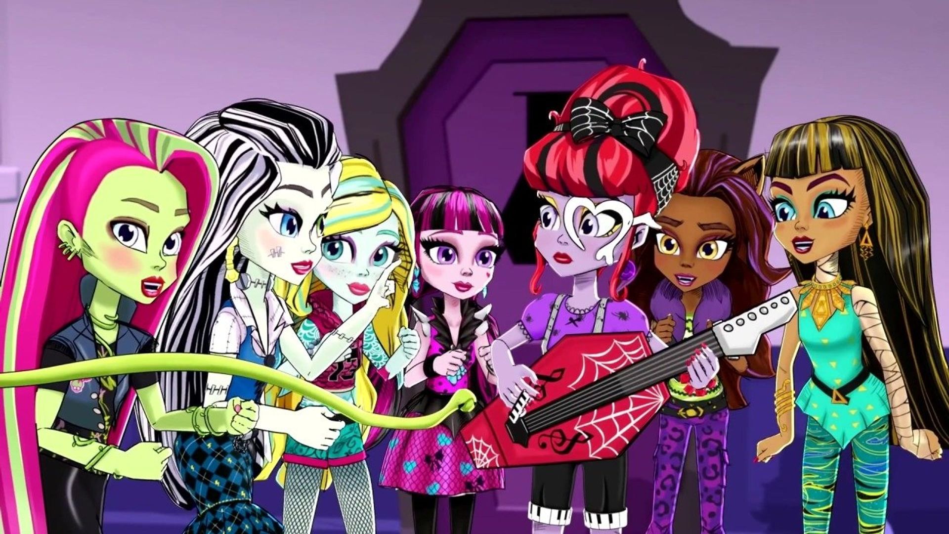 Monster High: Adventures of the Ghoul Squad background