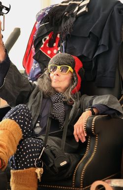 Girl with Black Balloons