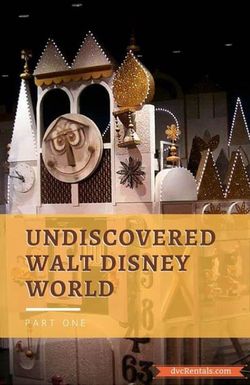 Undiscovered Walt Disney World