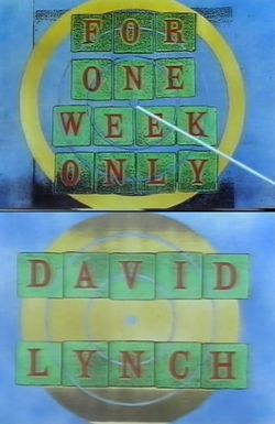 Jonathan Ross Presents for One Week Only: David Lynch