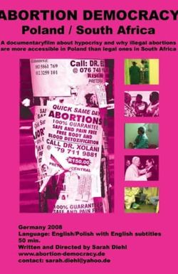 Abortion Democracy: Poland/South Africa