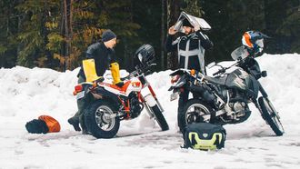 Episode 5 Conquering Winter with a Kawasaki KLR650 and Yamaha TW200