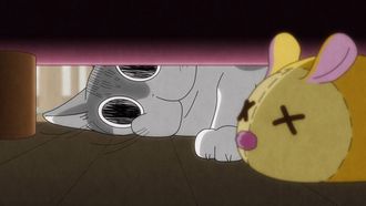 Episode 23 Night 23: Cat peeking under the sofa