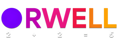 Orwell: 2+2=5 logo