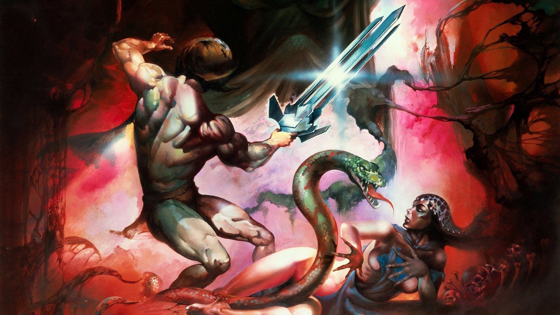 The Sword and the Sorcerer background