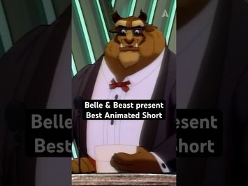 Belle, The Beast, & Chip From 'Beauty and the Beast' Present Best Animated Short At The 64th Oscars