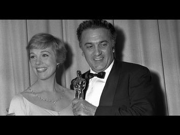 Federico Fellini accepting Best Foreign Language Film for 