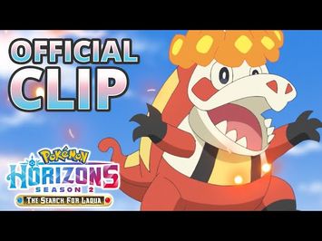 Fuecoco Evolves! - Pokémon Horizons: Season 2 Official Clip