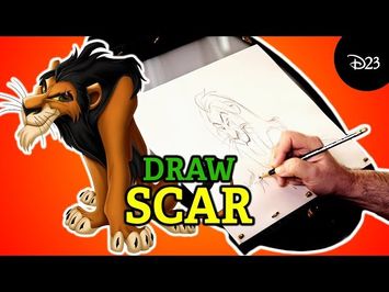 How to Draw Scar from The Lion King with Disney Legend Andreas Deja | Drawing with D23