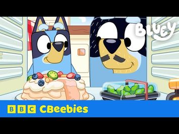 Bluey and Bandit's Pavlova Cafe ? | Playing Pretend with Bluey | CBeebies