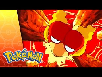 Charizard Battles Blaine's Magmar - Pokémon: Adventures in the Orange Islands