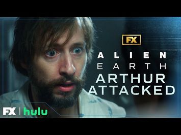 Arthur is Attacked by a Facehugger Scene